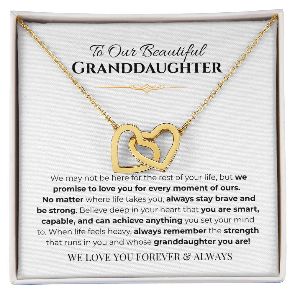 To Our Granddaughter Interlocking Heart - Simplicity