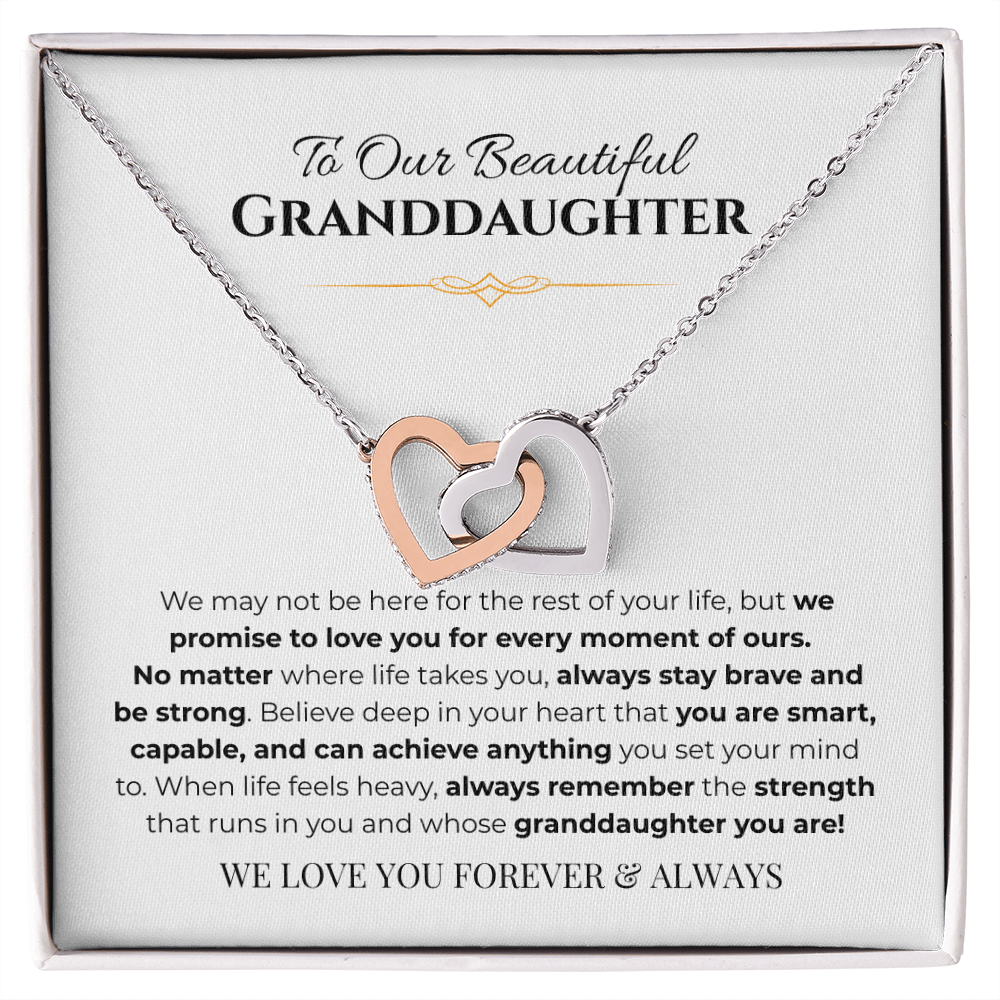 To Our Granddaughter Interlocking Heart - Simplicity