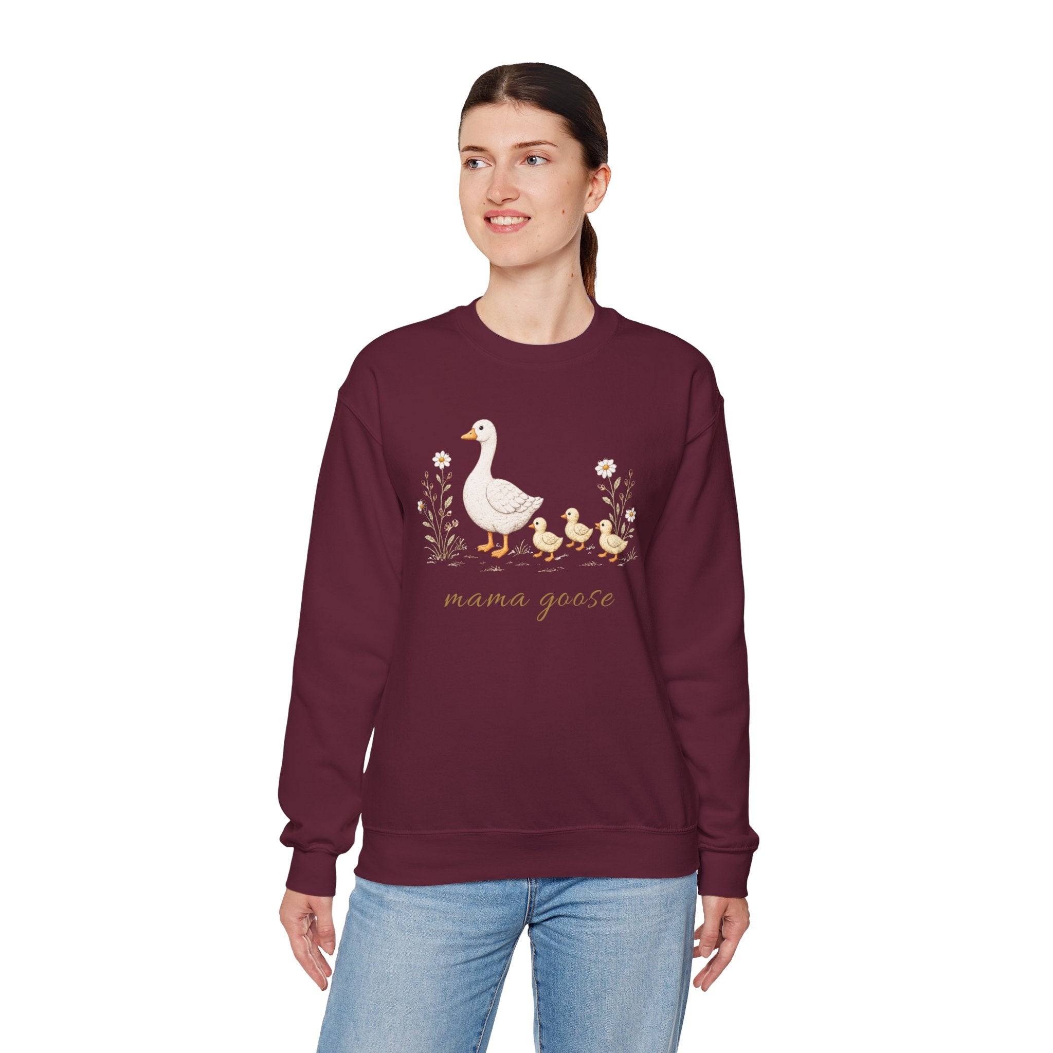 Mama Goose Crewneck Sweatshirt- 3 Chicks