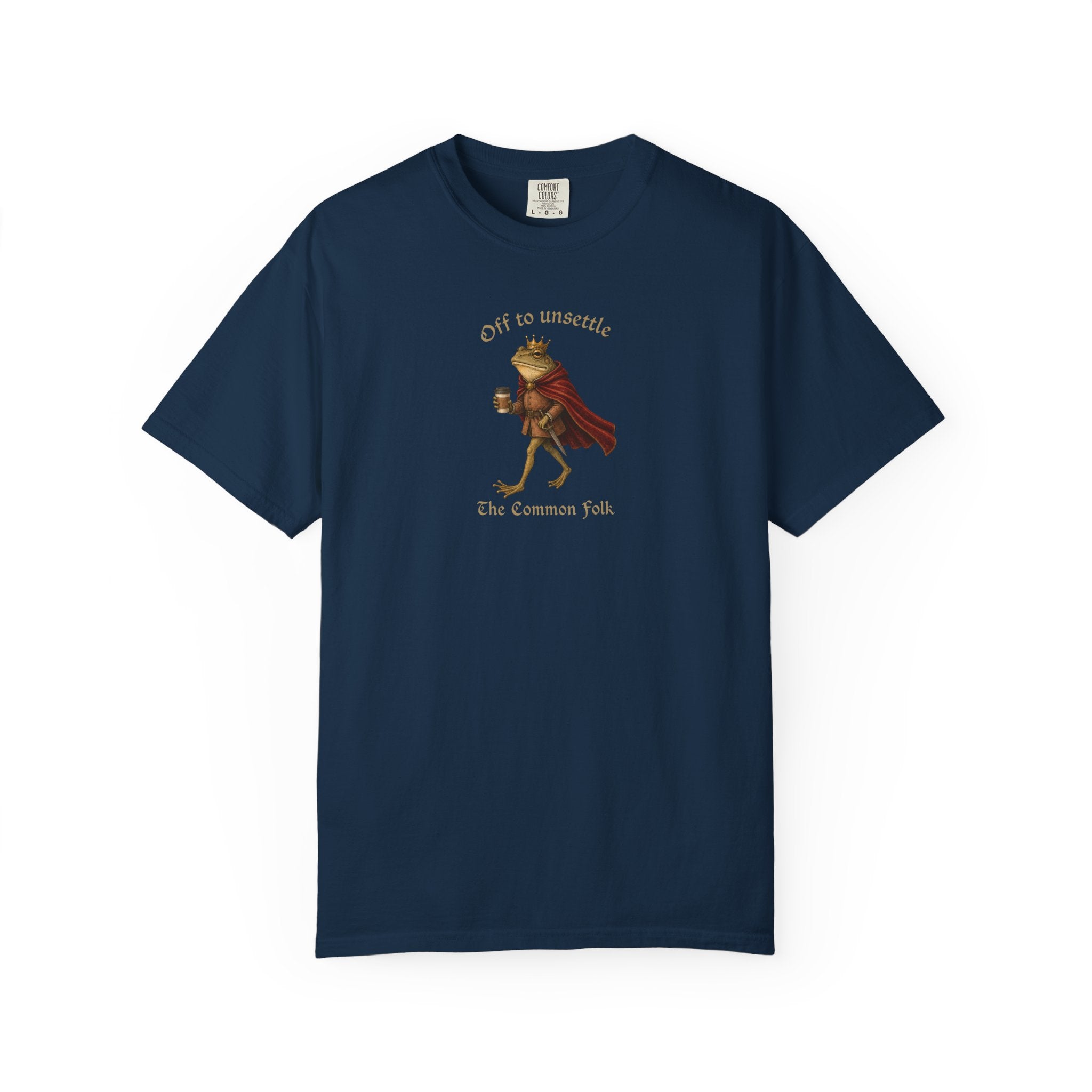 Off to Unsettle the Common Folk Frog Graphic T-Shirt