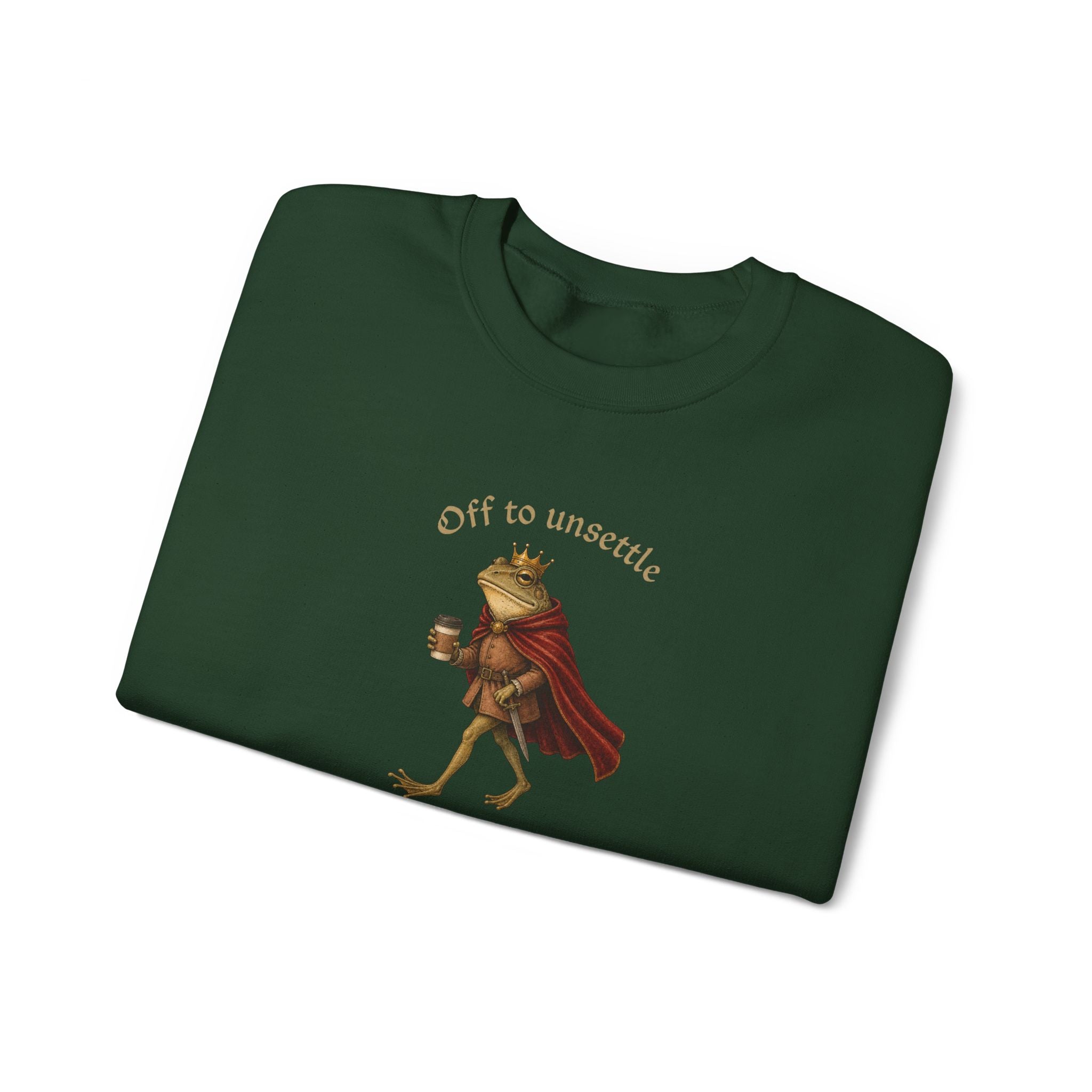 Off to Unsettle the Common Folk Crewneck