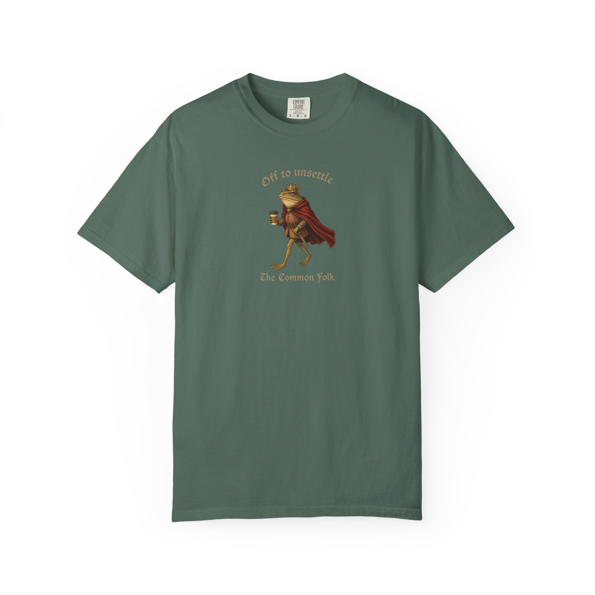 Off to Unsettle the Common Folk Frog Graphic T-Shirt
