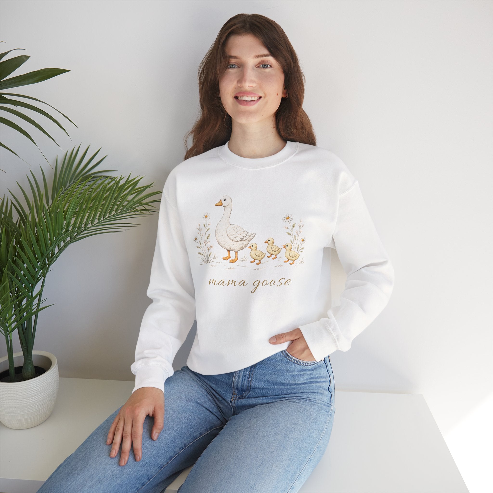 Mama Goose Crewneck Sweatshirt- 3 Chicks