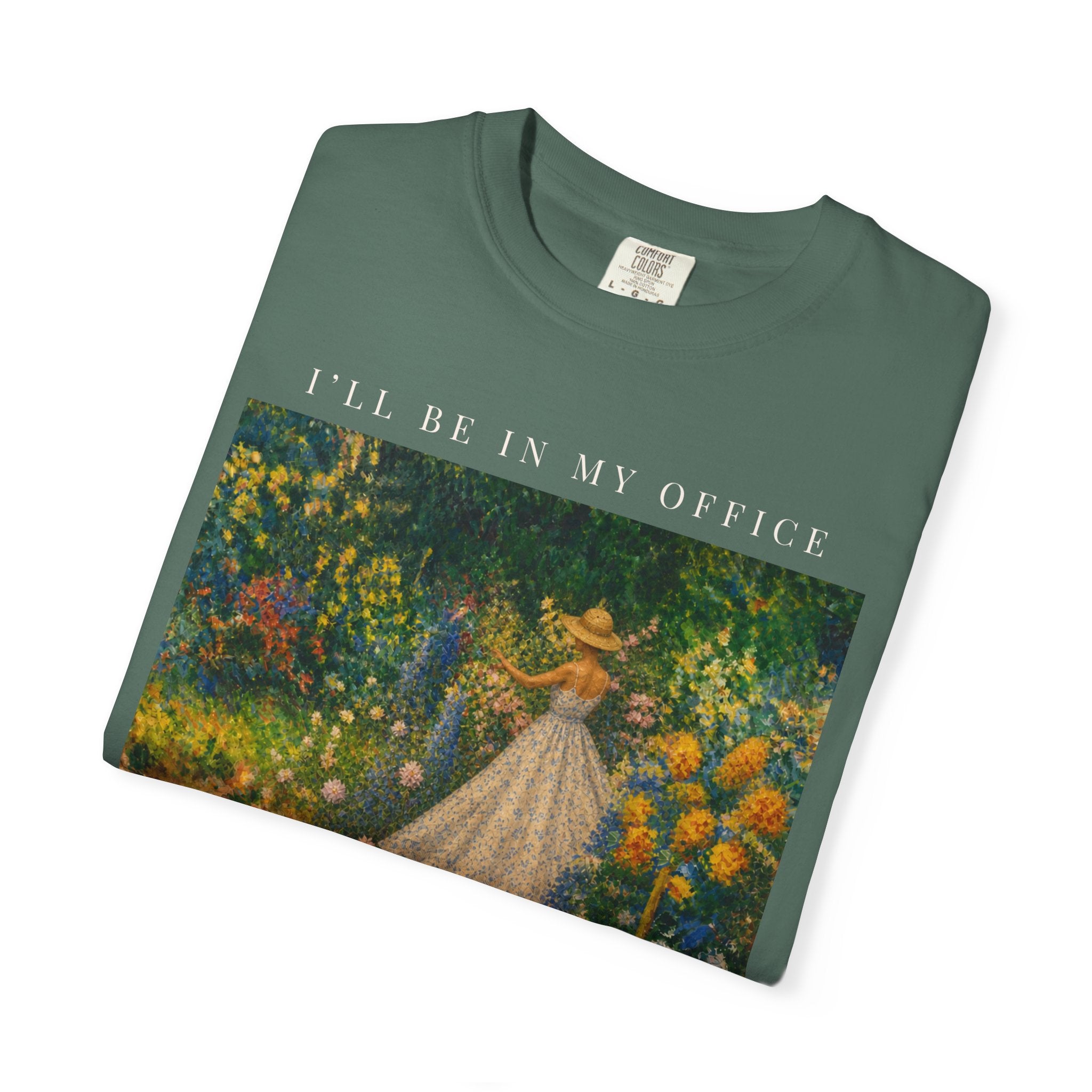 I'll Be In My Office Garden T-Shirt Ivory