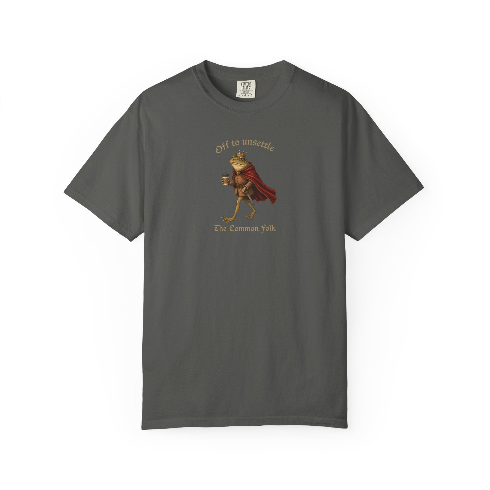 Off to Unsettle the Common Folk Frog Graphic T-Shirt