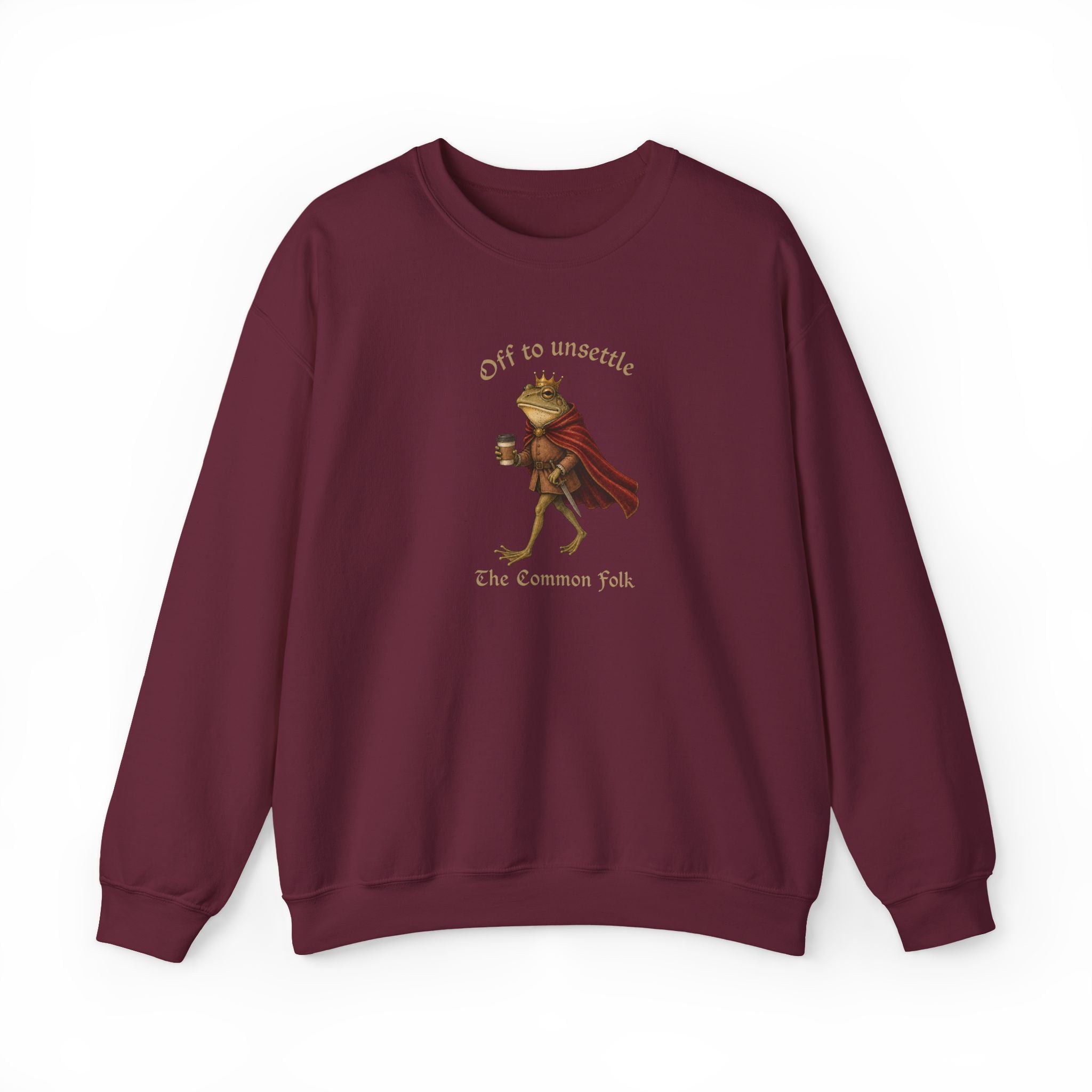 Off to Unsettle the Common Folk Crewneck
