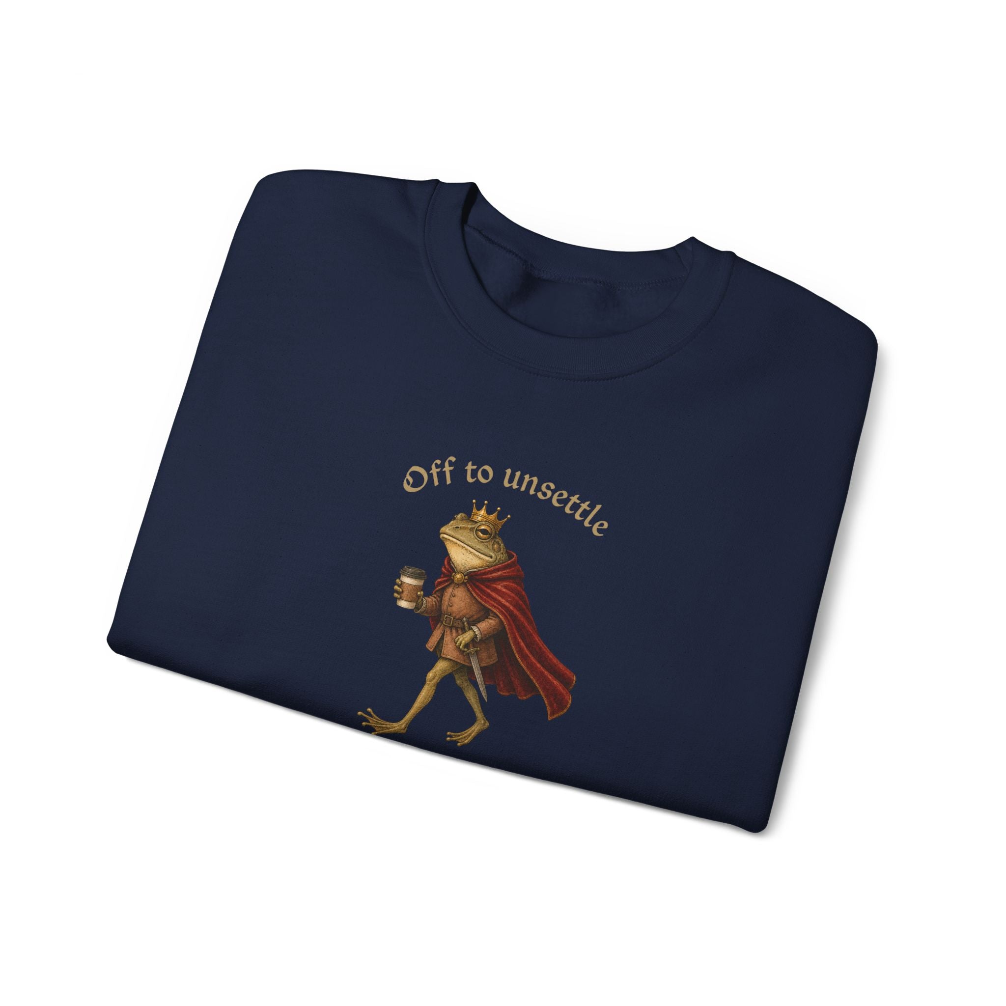 Off to Unsettle the Common Folk Crewneck