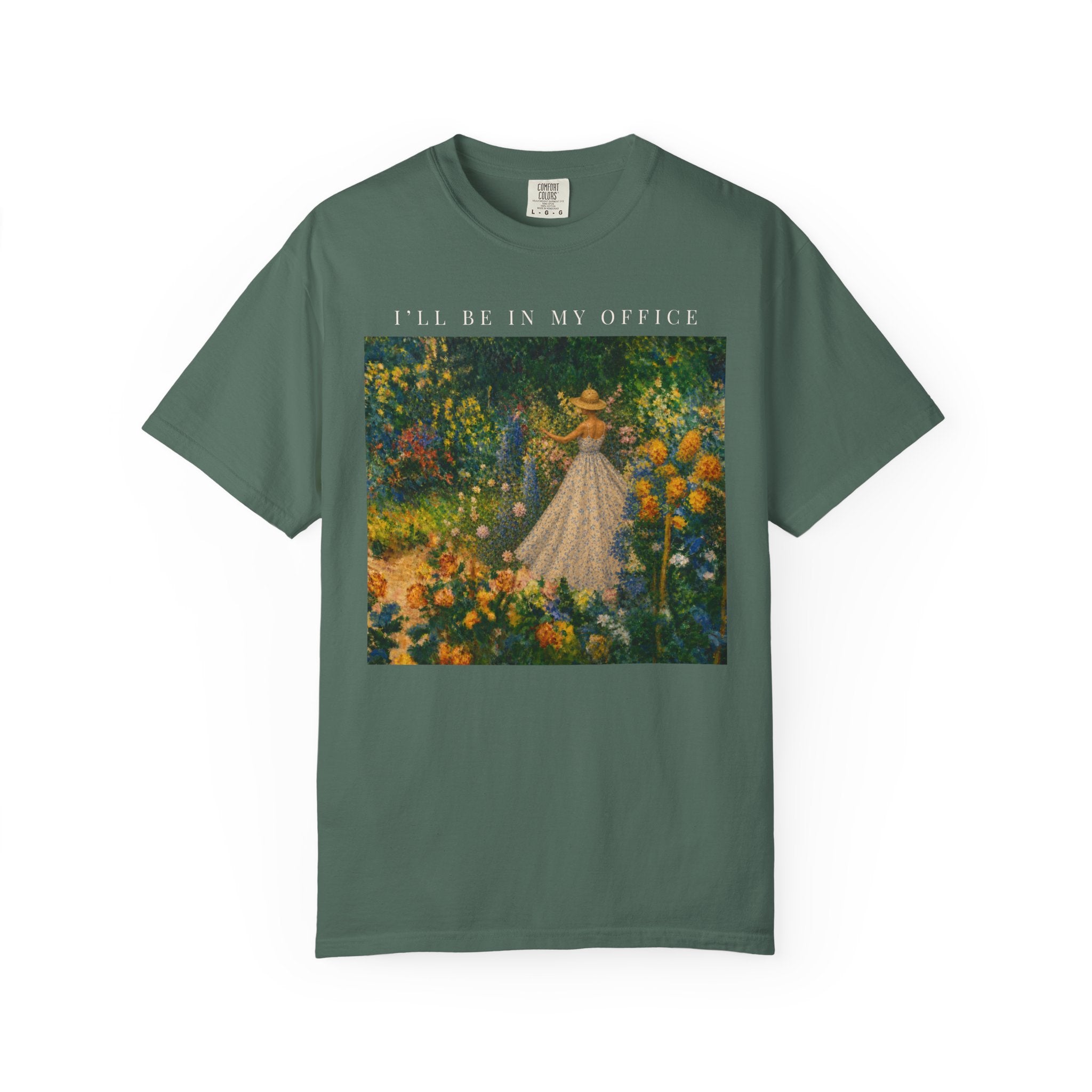 I'll Be In My Office Garden T-Shirt Ivory