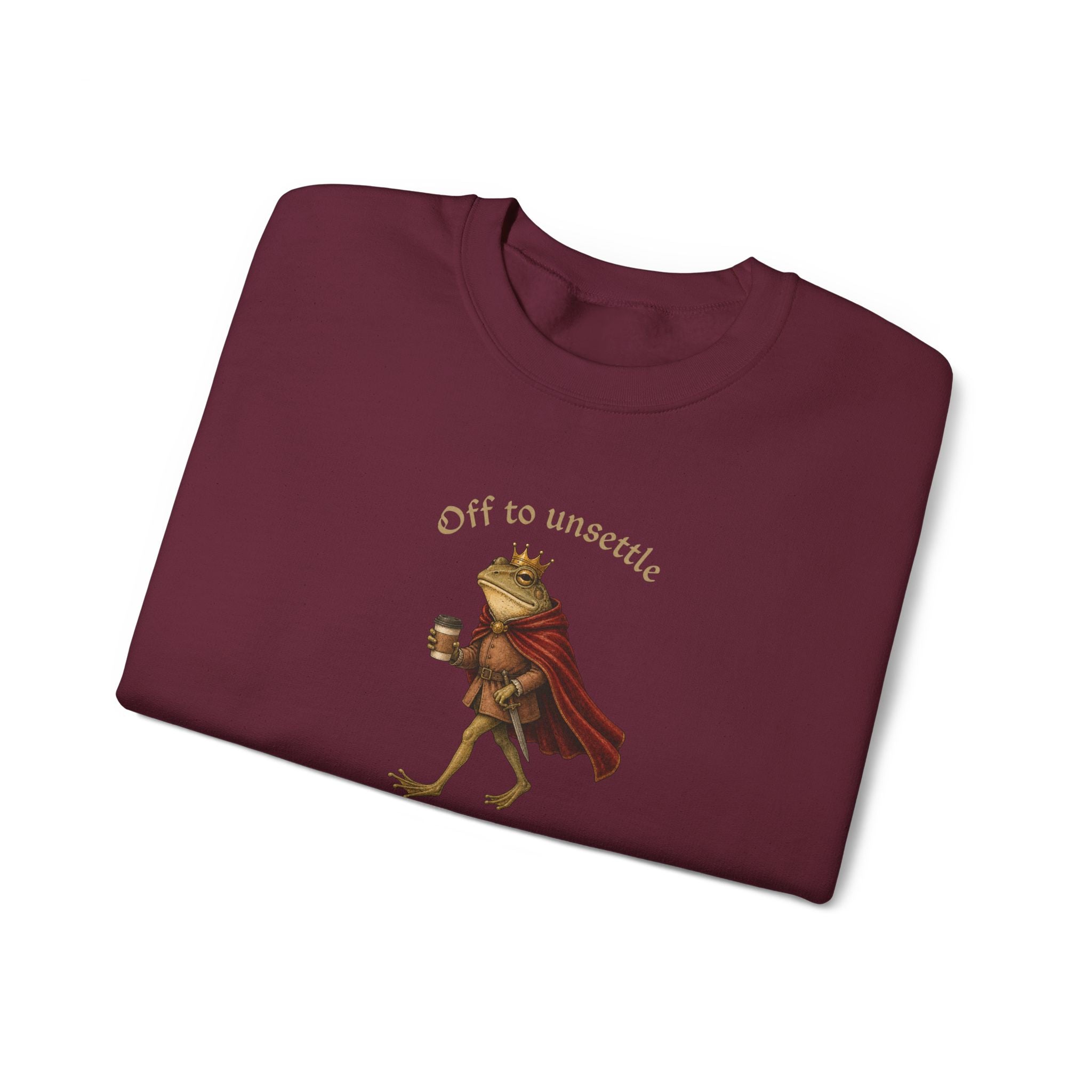 Off to Unsettle the Common Folk Crewneck