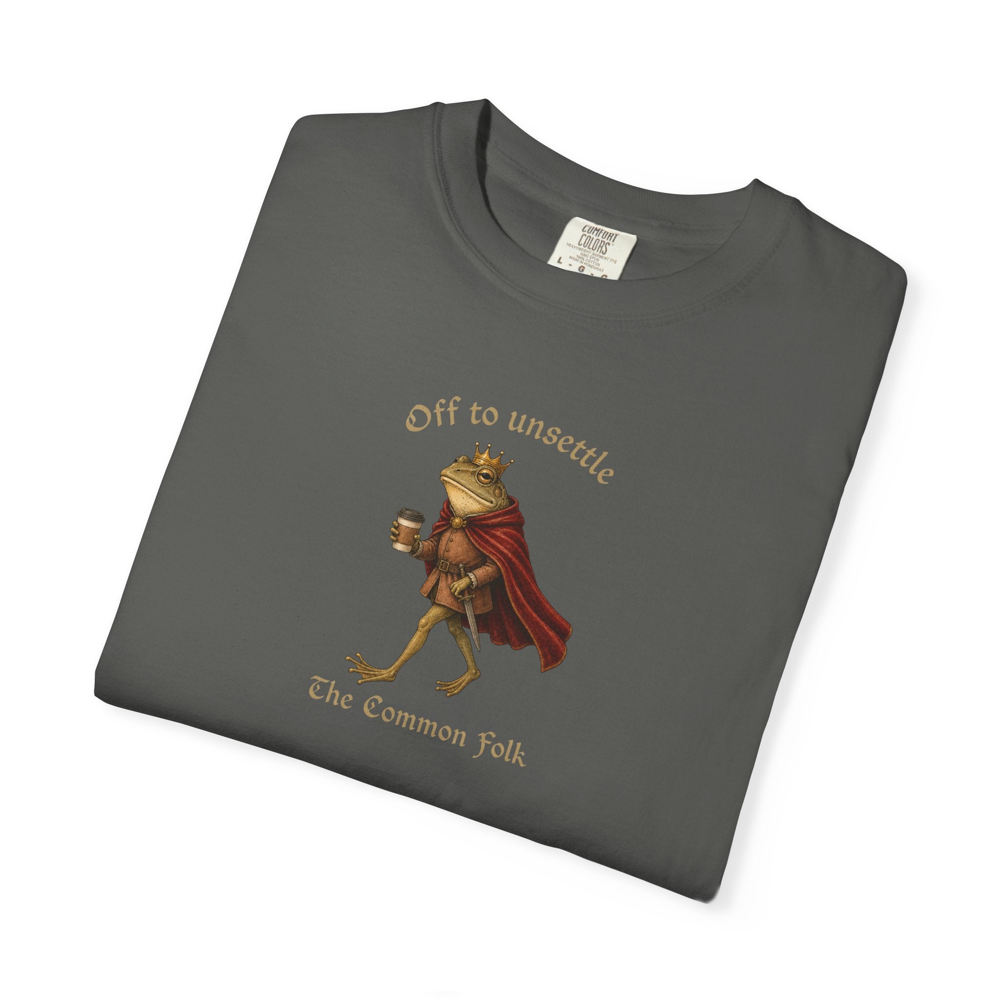 Off to Unsettle the Common Folk Frog Graphic T-Shirt