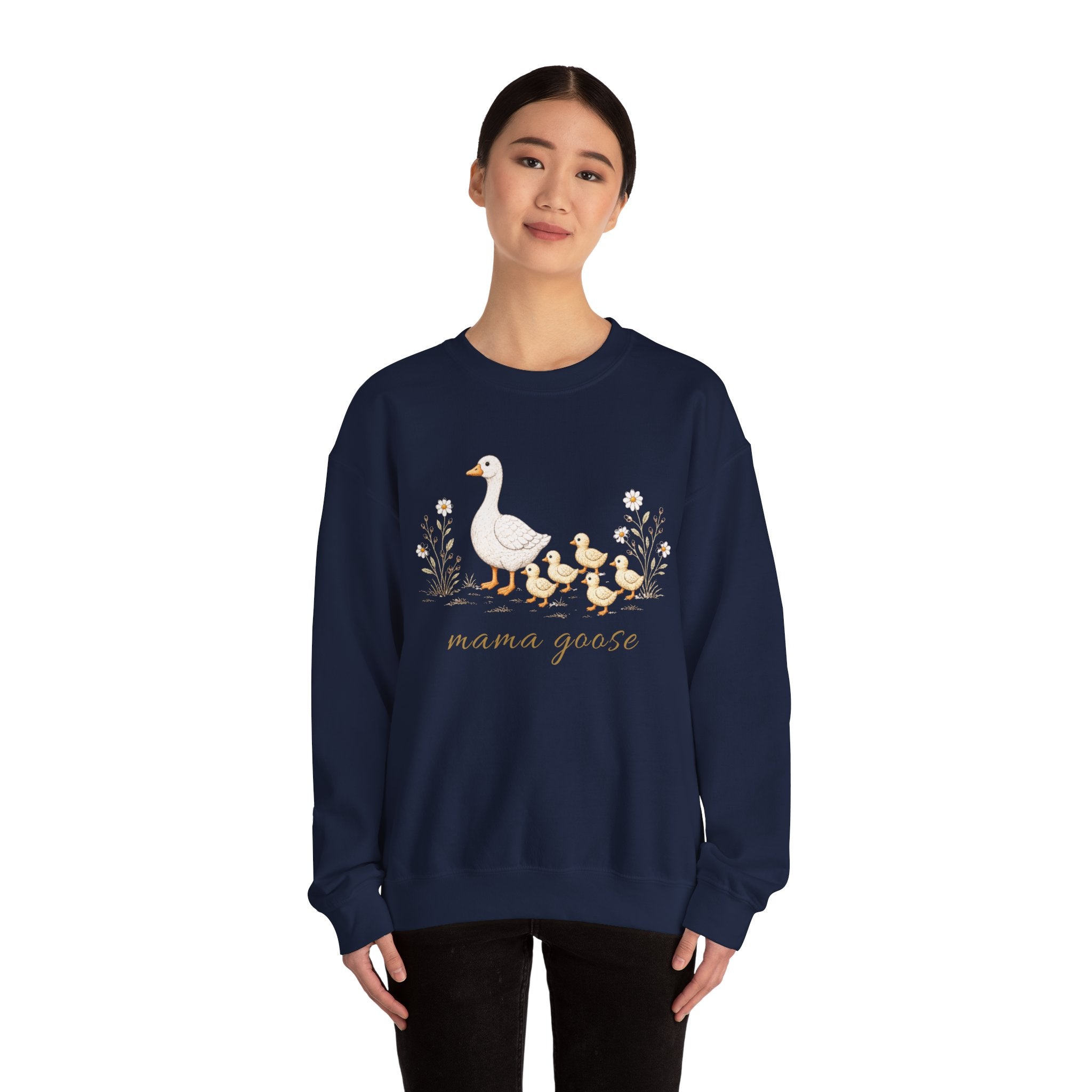 Mama Goose Crewneck Sweatshirt- 5 Chicks