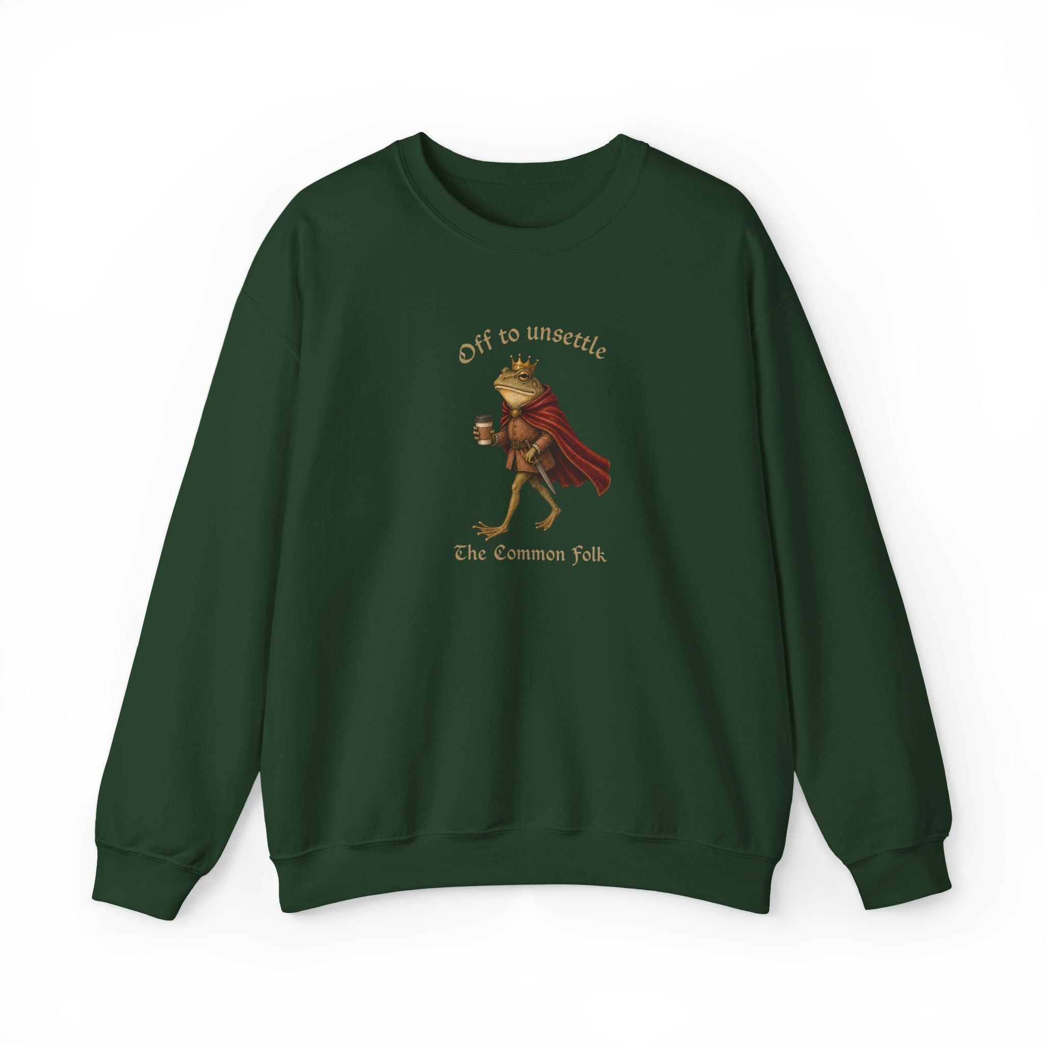 Off to Unsettle the Common Folk Crewneck