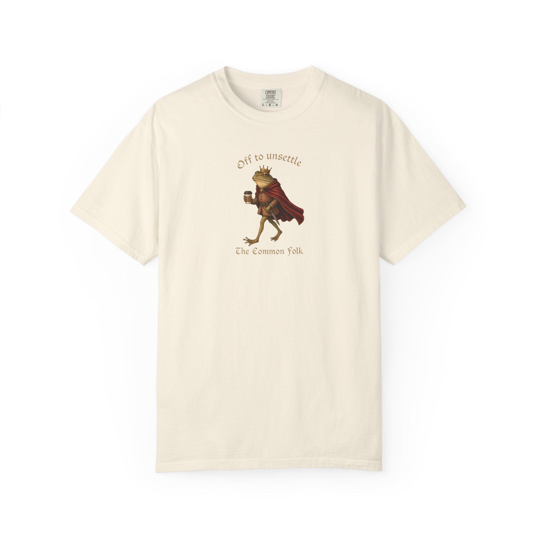 Off to Unsettle the Common Folk Frog Graphic T-Shirt