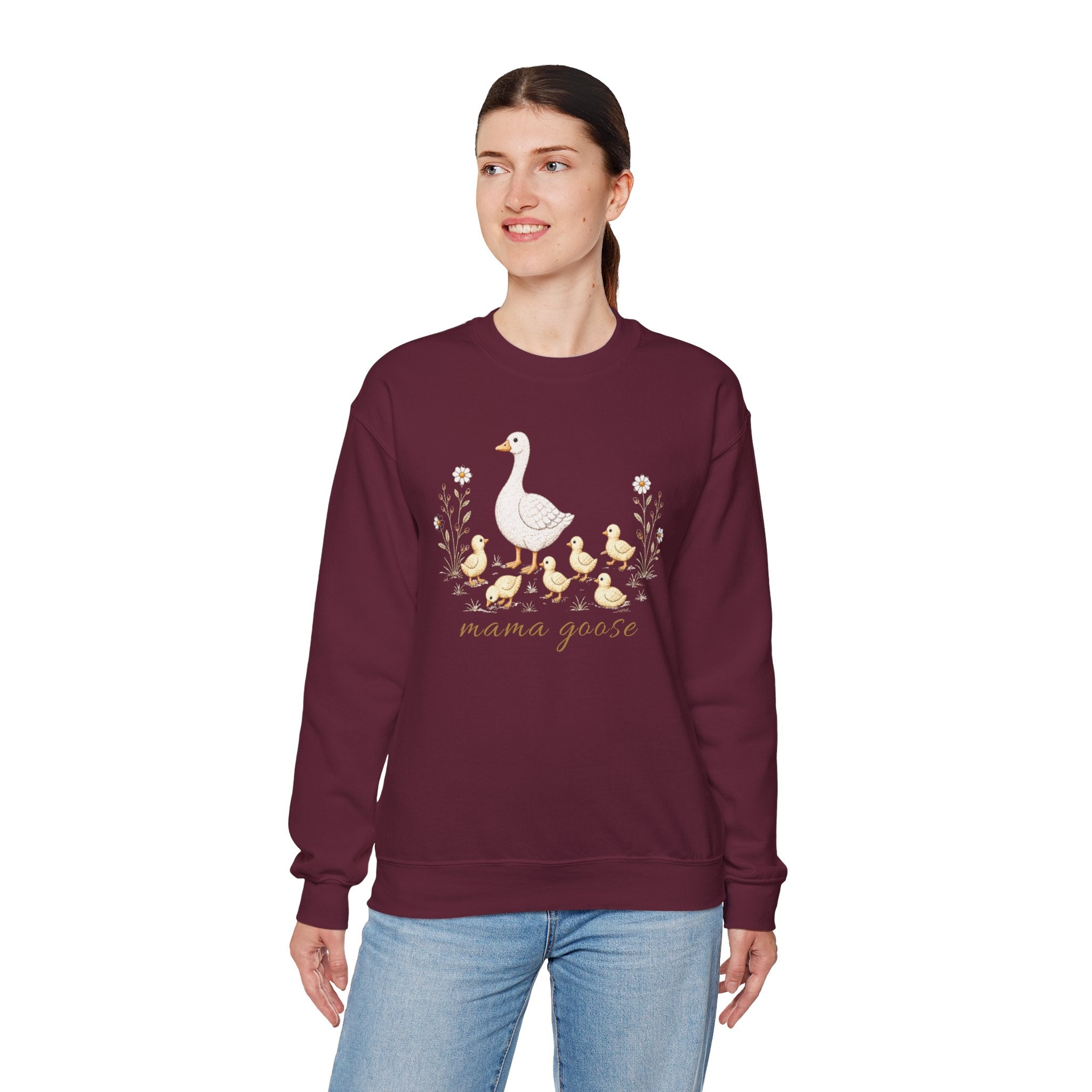 Mama Goose Crewneck Sweatshirt- 6 Chicks