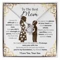 To My Mom, From Son, Love Knot Necklace- Pieces of Me