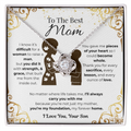 To My Mom, From Son, Love Knot Necklace- Pieces of Me B