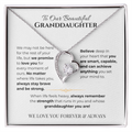To Our Granddaughter Heart Necklace- Simplicity