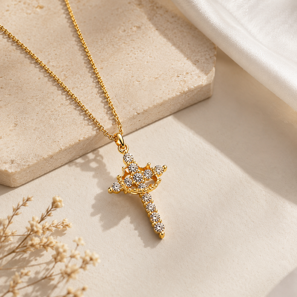 Crowned Faith Necklace