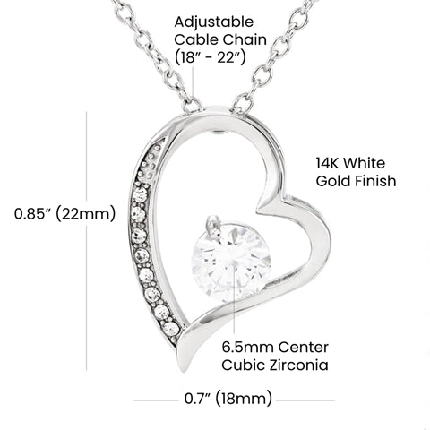 To My Wife - Always Yours Heart Necklace