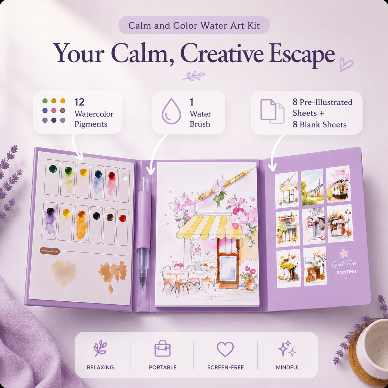 Calm & Color Water Art Kit